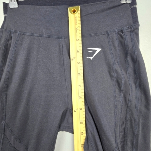 GYMSHARK Athletic Leggings Black Womens Size M Workout Gym Lounge Athleisure - Picture 10 of 12